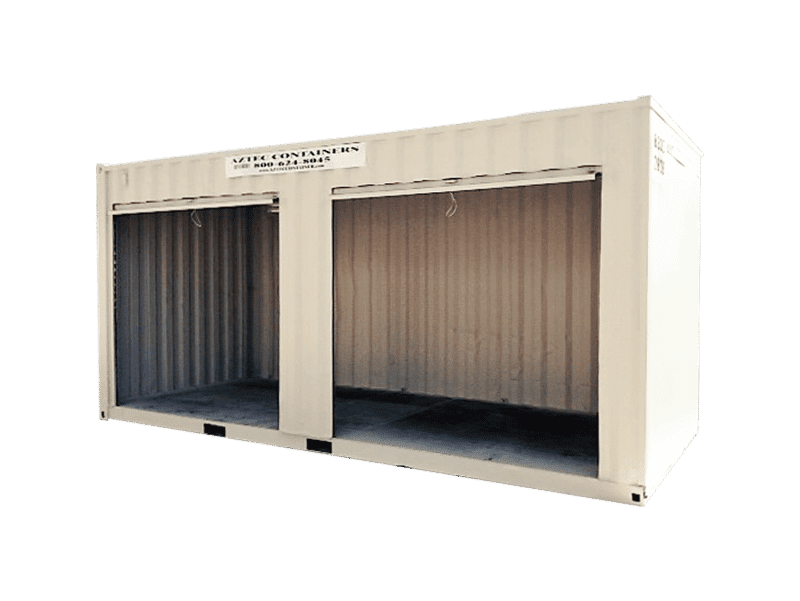 20 foot container with 2 roll up doors