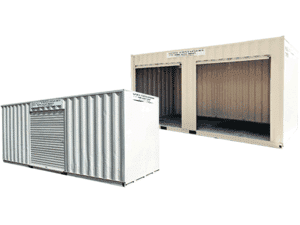 CARGO DOOR CONTAINERS | container with, onsite storage | view