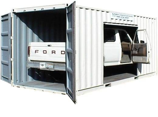 20 foot car storage container